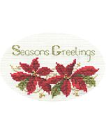 Bothy Threads borduurpakket kerstkaart Seizoens groeten CDX02 telpatroon