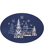 Bothy Threads borduurpakket wenskaart let it snow CDX57 telpatroon