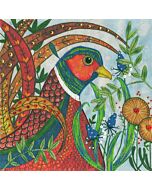 Bothy Threads vrij borduurpakket Flights of Fancy: Pheasant ELH02 voorbedrukt