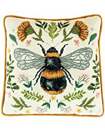 Bothy Threads borduurpakket kussen Botanical Bee tap12 voorbedrukt in halve kruissteek