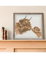 Bothy Threads borduurpakket gentle one - Schotse hooglander familie XHD140 telpatroon