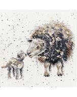 Borduurpakket schaap met lam van Bothy Threads XHD47