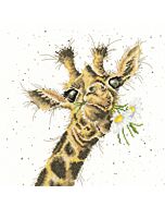 Borduurpakket giraf van Borty Treads  XHD83