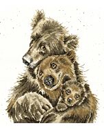 Borduurpakket beren familie om te borduren Bothy Threads xhd95