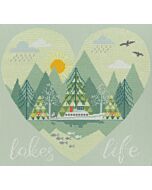 Bothy Threads borduurpakket Lakes Life XHY7 telpatroon