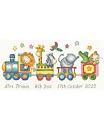 Bothy Threads borduurpakket geboortetegel Choo Choo Train XKG07 telpatroon