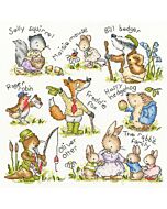 Bothy Threads borduurpakket het Bos Volk XKG12 telpatroon