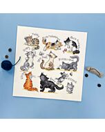 Bothy Threads borduurpakket Meow! XKG15 telpatroon