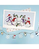 Bothy Threads borduurpakket frosty sneeuwpop dans XKTB12 telpatroon