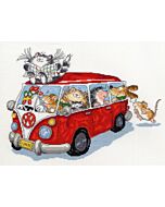 Bothy Threads borduurpakket 'zijn we er al?' XMS1 telpatroon