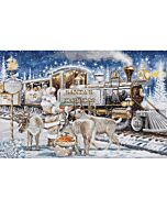 Luca-s borduurpakket Santa’s express BU5038 telpatroon