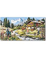 canvas de zomer bij het huisje om te borduren seg de paris 932.92