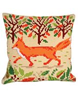 Voorbedrukt kruissteek Kussenpakket Red Fox  Collection d'Art als borduurpakket 5215