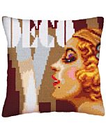 Voorbedrukt kruissteek Kussenpakket Art Deco II  Collection d'Art als borduurpakket 5236