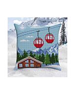 CDA borduurkussenpakket skilift met uitzicht 5491 voorbedrukt