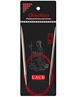 ChiaoGoo Knit RED lace 3.5mm met 40cm lengte