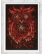 Borduurpakket Flames of Soul Dreamcather - Magic Needle 88-011 met telpatroon.