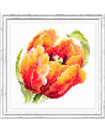  Borduurpakket  rode tulp - Magic Needle met telpatroon.