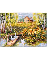 Magic needle boduurpakket village pond 250-331 telpatroon