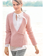 Lana Grossa dames wikkelvest breien van Cool Wool merino