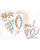 Borduurpakket heart with the blue bird van dmc