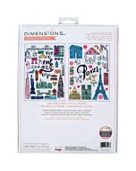  2 Borduurpakketten New York en Parijs van Dimensions  70-35407