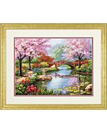 Dimensions borduurpakket Japanse tuin borduren Gold Collection 70-35313