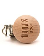 Durable speenclip '100% Stoer' hout 