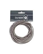 Durable Waxkoord 1mm dik in het grijs en 5 meter lengte