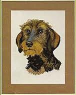 Eva Rosenstand borduurpakket teckel borduren 12-908