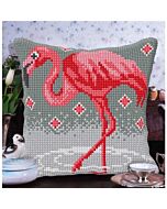 Borduurpakket kussenpakket Flamingo orchidea 9062