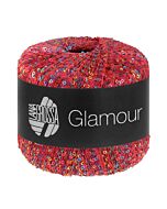 Lana Grossa Glamour kleur 112 (rood multi