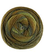 Lana Grossa Gomitolo Gala kleur 4029 (roodoranje/paars/groen)