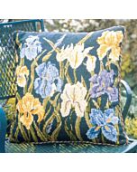 Ehrman borduurkussenpakket groene irissen/green irises 