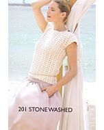 Haakpakket dames top van Scheepjeswol stone washed met haakpatroon