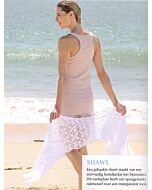 Haakpakket gehaakte sjaal van cotton 8 van scheepjeswol met gratis haakpatroon