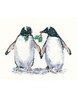 Heritage Crafts borduurpakket Christmas Pinguïns 1099A