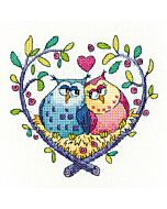 Heritage Crafts borduurpakket Love Owls 1435A