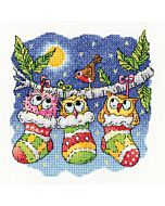Heritage Crafts borduurpakket Christmas Hoot 1587A
