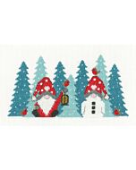 Heritage Crafts borduurpakket Winter wonderland 1738A telpatroon 