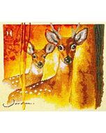 Borduurpakket herten telwerk van Vervaco  