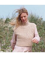 Lana Grossa spencer met kabels van Natural Alpaca Pelo NK2,m6