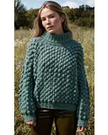 Lana Grossa trui met noppen haken van Airy uit haken7,m8