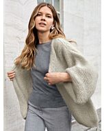 Lana Grossa bernadette vest breien van Mohair di Gio uit Nera 3,m42