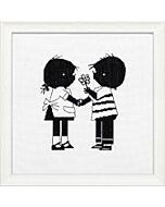 Pako borduurpakket  jip en janneke bloem geven 270.004 borduren 