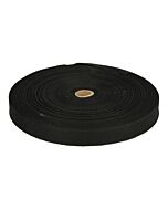 Keperband katoen 20mm kl.000 zwart