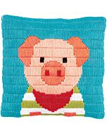 Kinder borduurpakket kussen varkentje van Vervaco pn-0194234