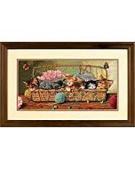 kitty litter (poesjes in een mand) borduurpakket