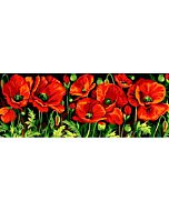 Voorbedrukt stramien/canvas van klaprozen  van Seg de Paris.940.156