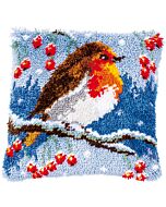 Knoopkussen pakket roodborstje in de winter van Vervaco pn-0186012